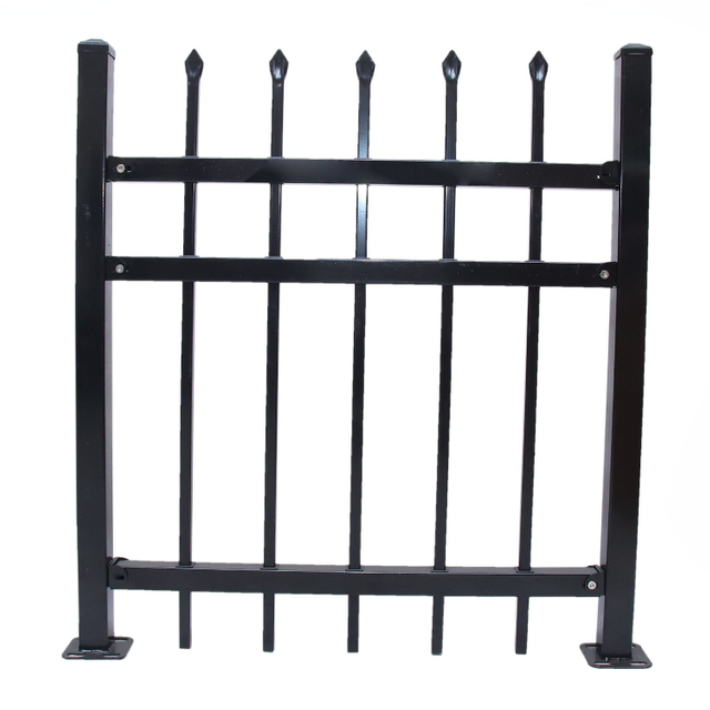 Pressed Top Metal Fence